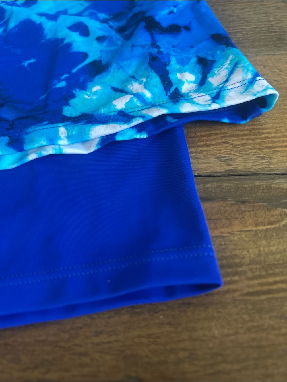 Kim Gravel x Swimsuits for all Bright Blue and white Tie-Dye Tankini Swim Set - Picture 13 of 13